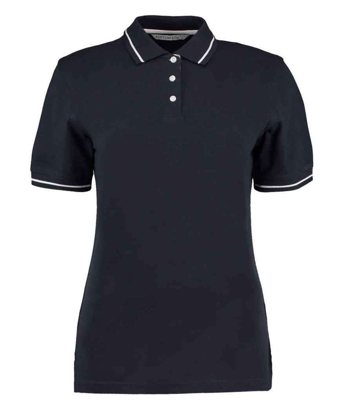 Kustom Kit Ladies St Mellion Tipped Cotton Piqué Polo