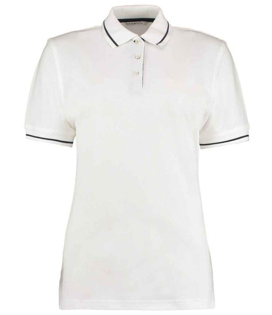 Kustom Kit Ladies St Mellion Tipped Cotton Piqué Polo