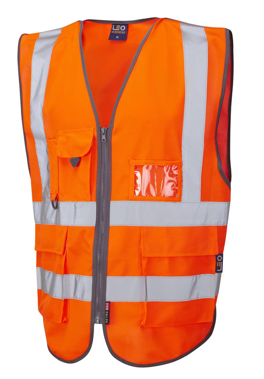 LEO BARNSTAPLE ISO 20471 Cl 2 Superior 3-Part Waistcoat