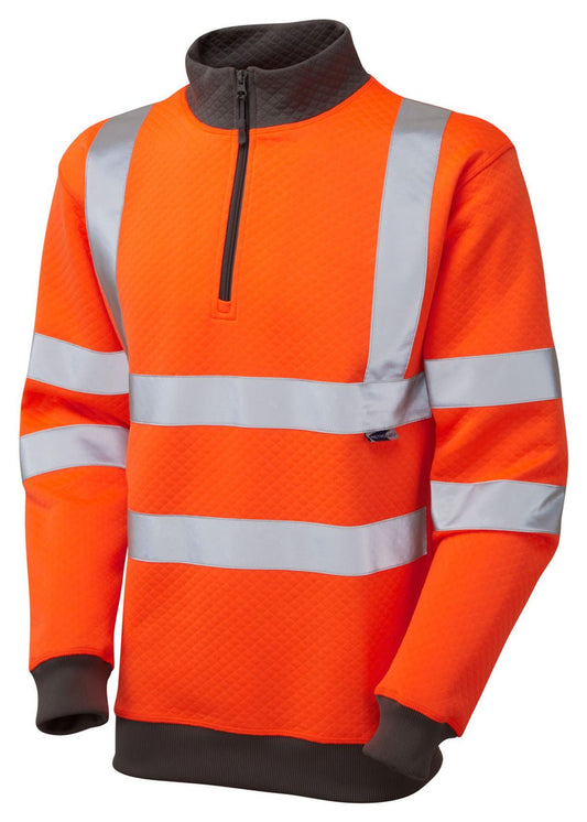 LEO BRYNSWORTHY ISO 20471 Cl 3 1/4 Zip Sweatshirt