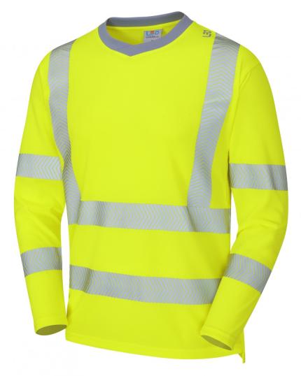 LEO CAPSTONE ISO 20471 Cl 3 Coolviz Plus Sleeved T-Shirt