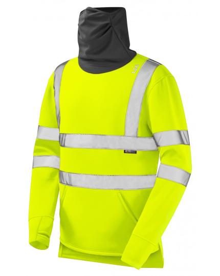 LEO COMBESGATE ISO 20471 Cl 3 EcoViz AL Snood Sweatshirt