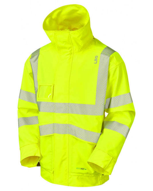 LEO DARTMOOR ISO 20471 Cl 3 EcoViz 10K Breathable Bomber Jacket