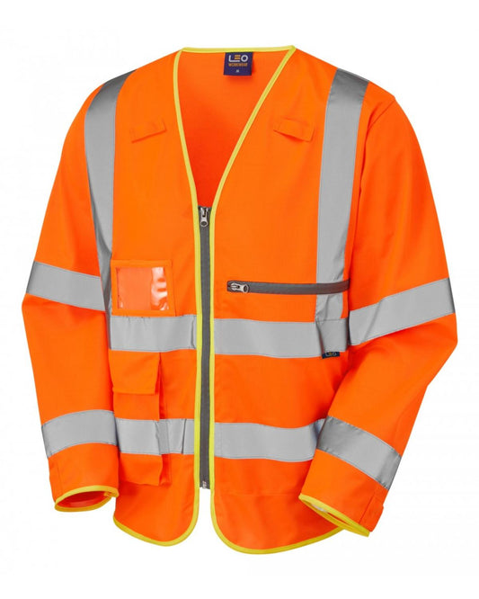 LEO HEDDON ISO 20471 Cl 3 Superior Sleeved Waistcoat with Tablet Pocket