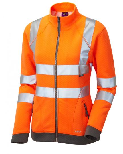 LEO HOLLICOMBE ISO 20471 Class 2 Women's Zipped Sweatshirt