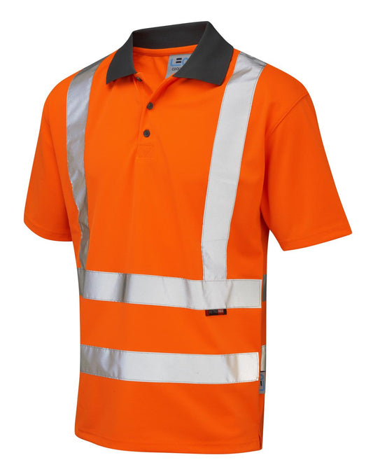 LEO ROCKHAM ISO 20471 Cl 2 Coolviz Polo Shirt (EcoViz)