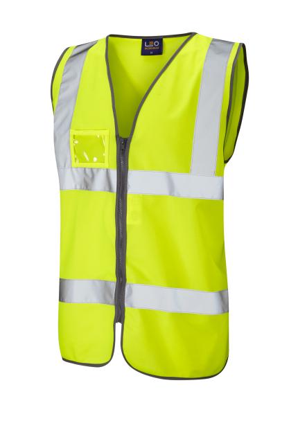 LEO RUMSAM ISO 20471 Cl 2 Waistcoat Zip & ID Pocket