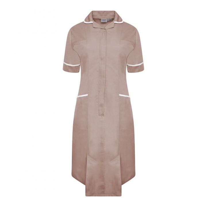 Ladies Dress with Round Collar