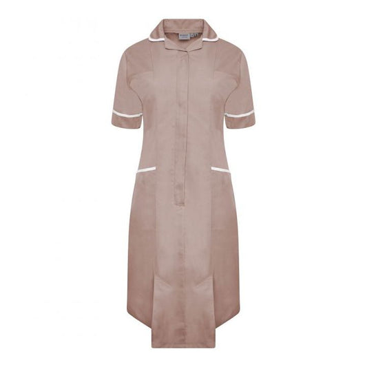 Ladies Dress with Round Collar