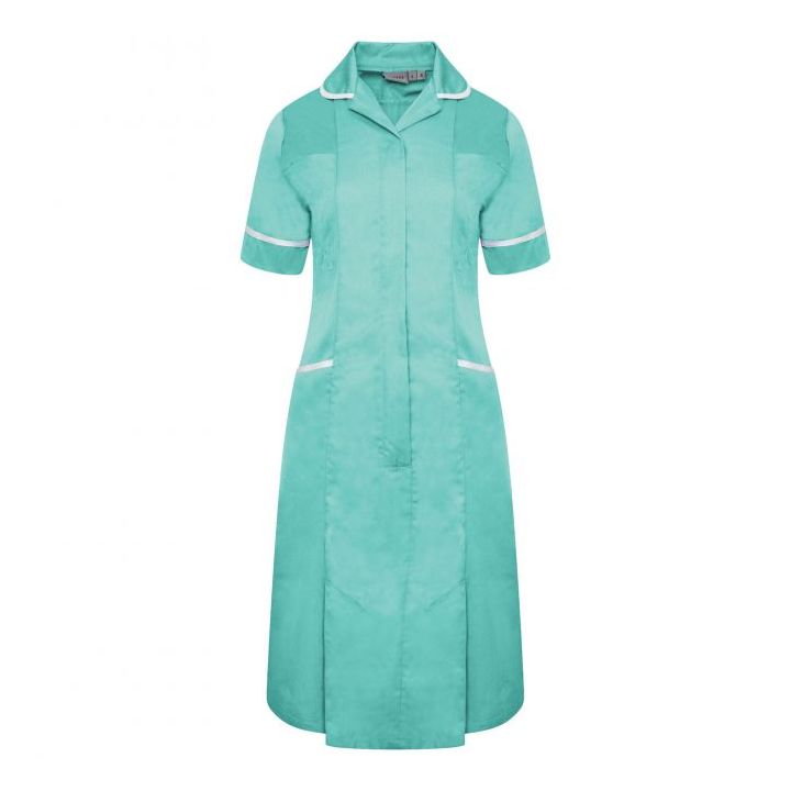 Ladies Dress with Round Collar