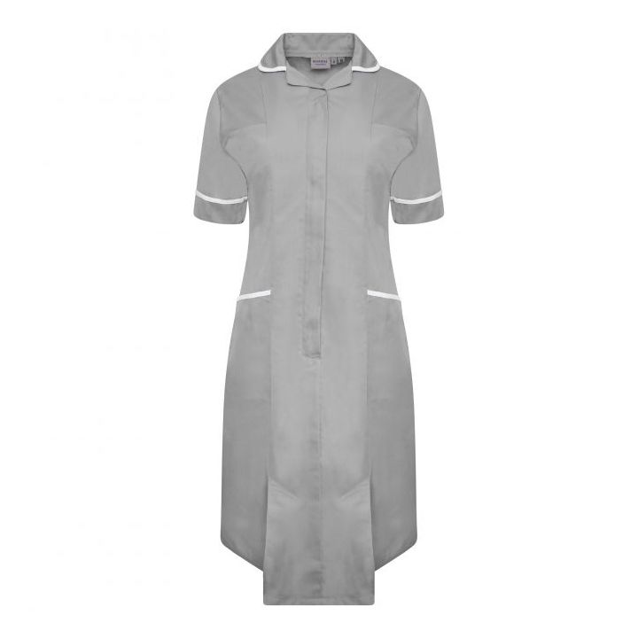 Ladies Dress with Round Collar