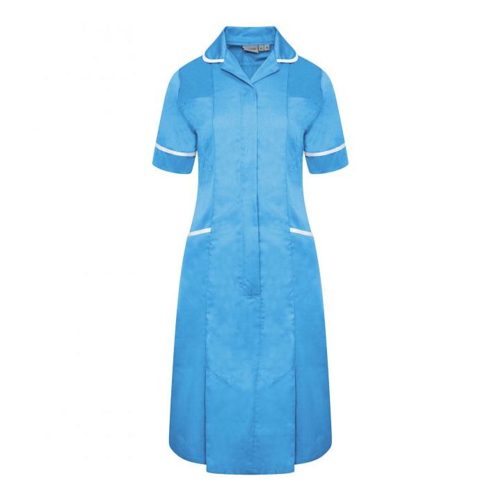 Ladies Dress with Round Collar