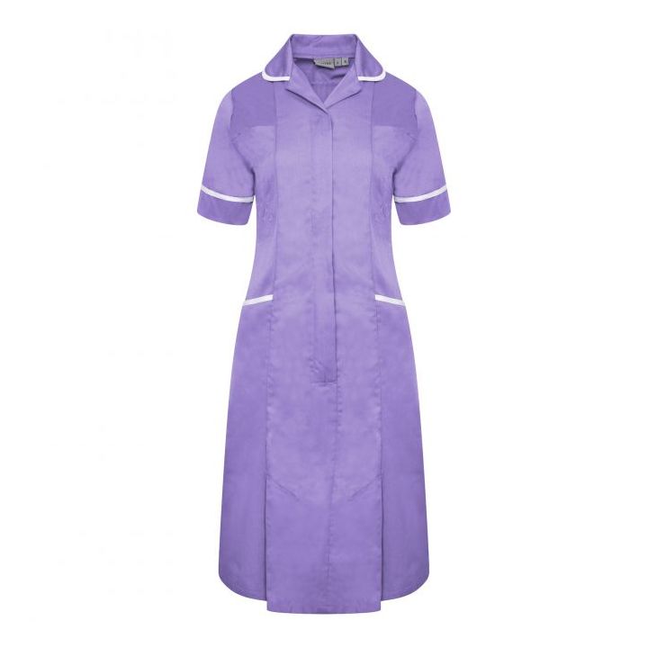 Ladies Dress with Round Collar