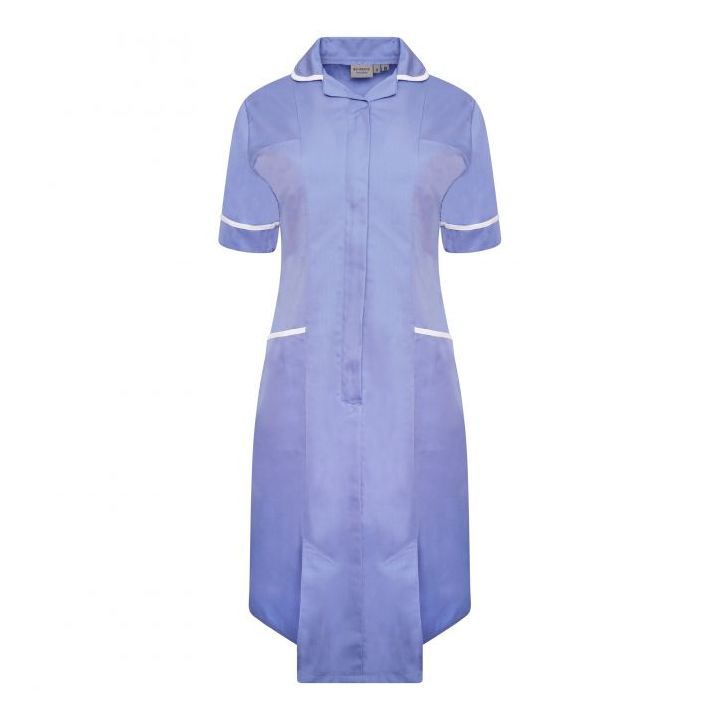 Ladies Dress with Round Collar