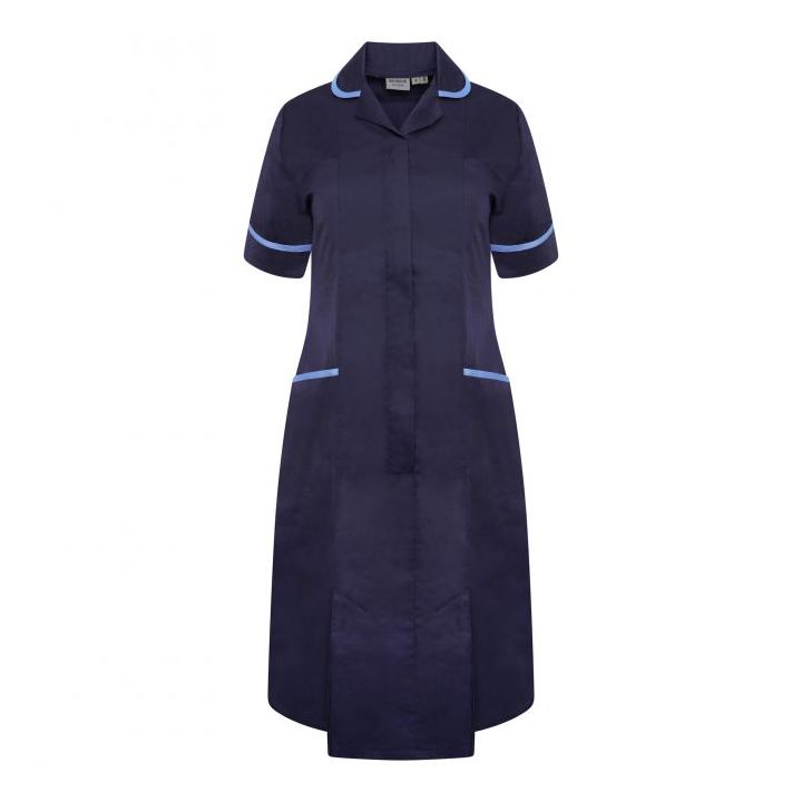 Ladies Dress with Round Collar