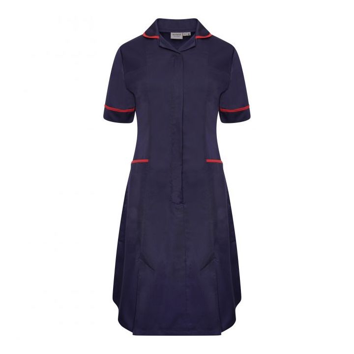 Ladies Dress with Round Collar