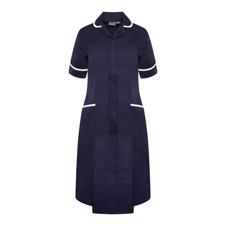 Ladies Dress with Round Collar