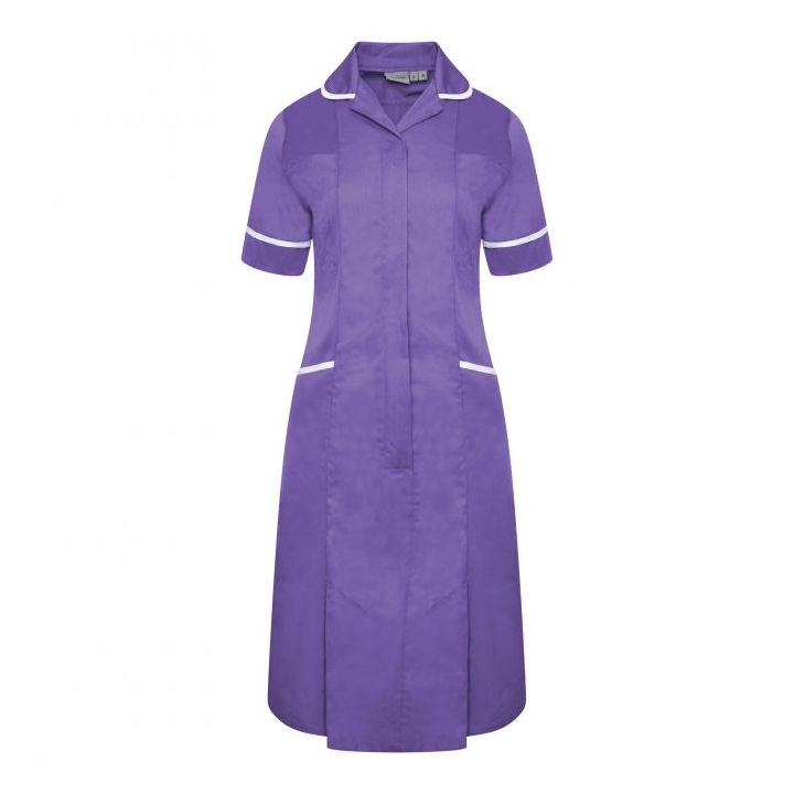 Ladies Dress with Round Collar