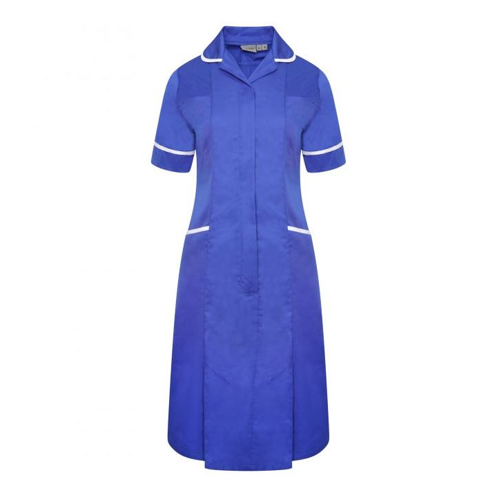 Ladies Dress with Round Collar