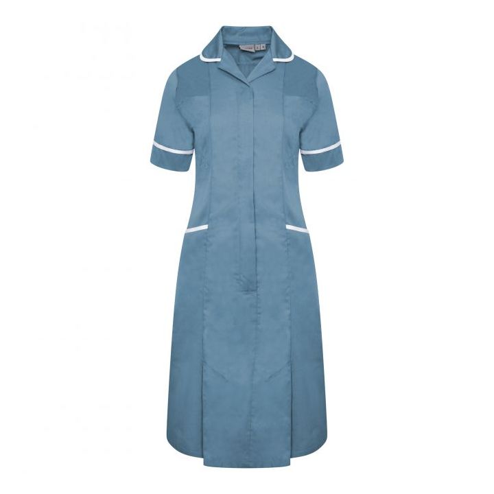 Ladies Dress with Round Collar