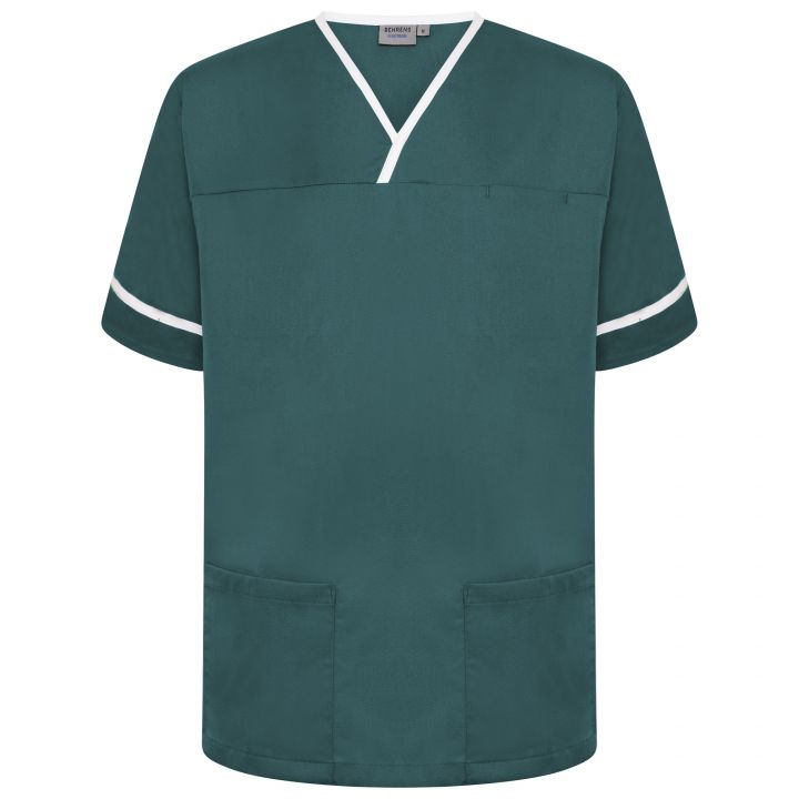 Contrast Trim Smart Scrub Top