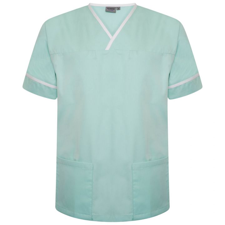 Contrast Trim Smart Scrub Top