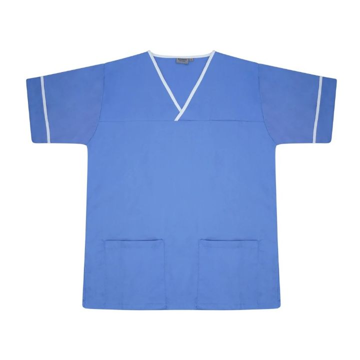 Contrast Trim Smart Scrub Top