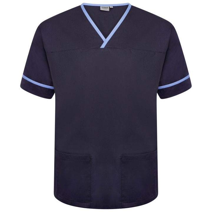 Contrast Trim Smart Scrub Top