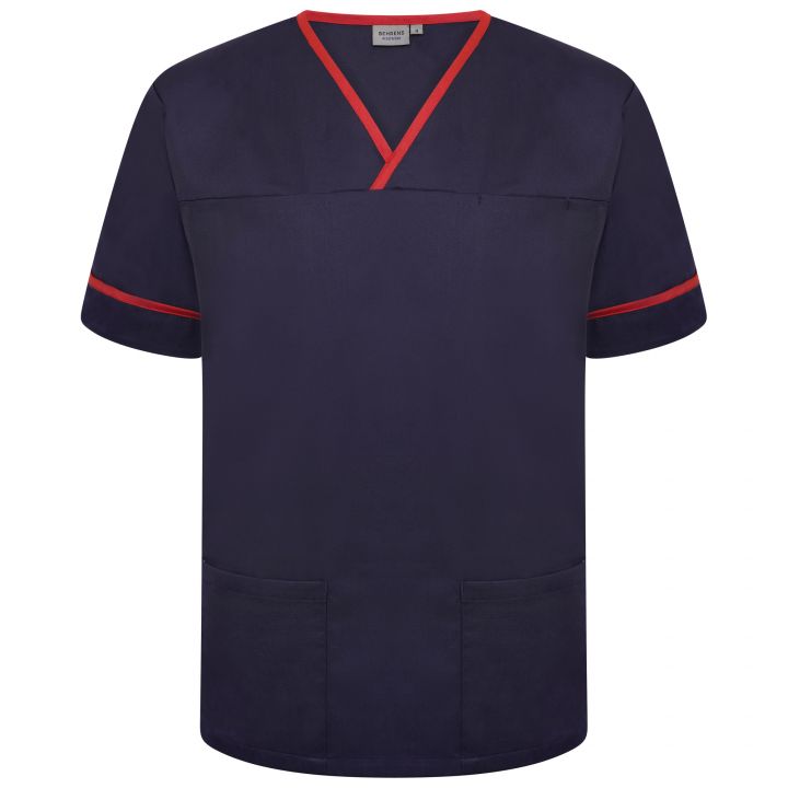 Contrast Trim Smart Scrub Top
