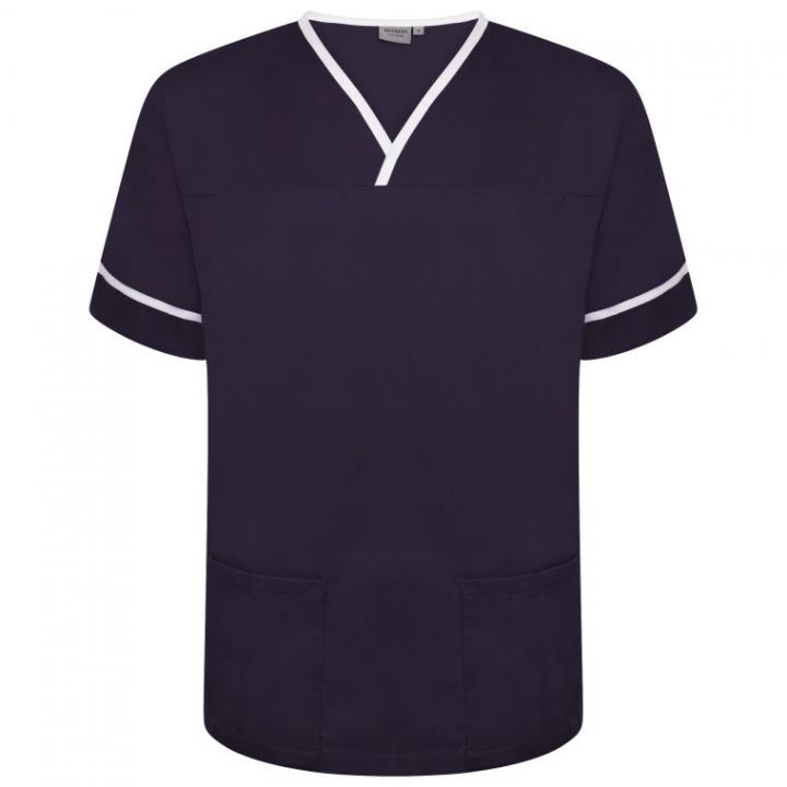 Contrast Trim Smart Scrub Top