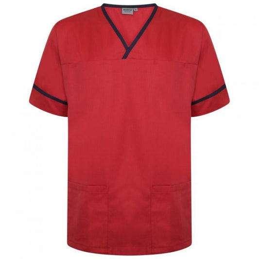 Contrast Trim Smart Scrub Top