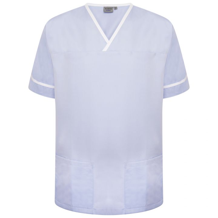 Contrast Trim Smart Scrub Top