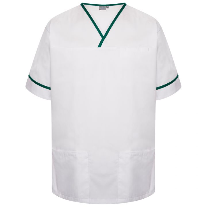 Contrast Trim Smart Scrub Top
