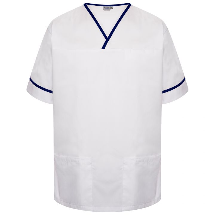 Contrast Trim Smart Scrub Top