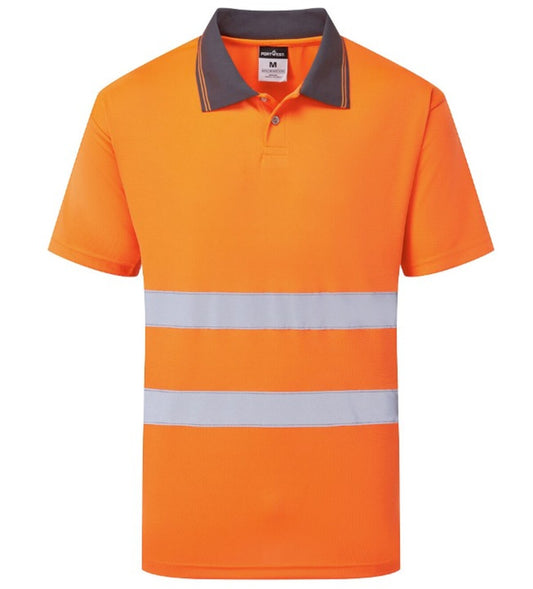 Portwest ES1 Essential Hi-Vis Short Sleeved Polo Shirt