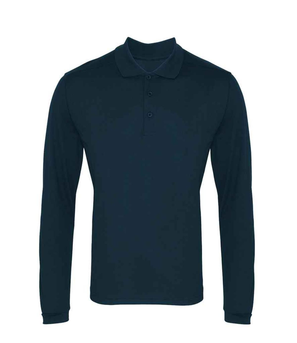 Premier Long Sleeve Coolchecker® Piqué Polo Shirt