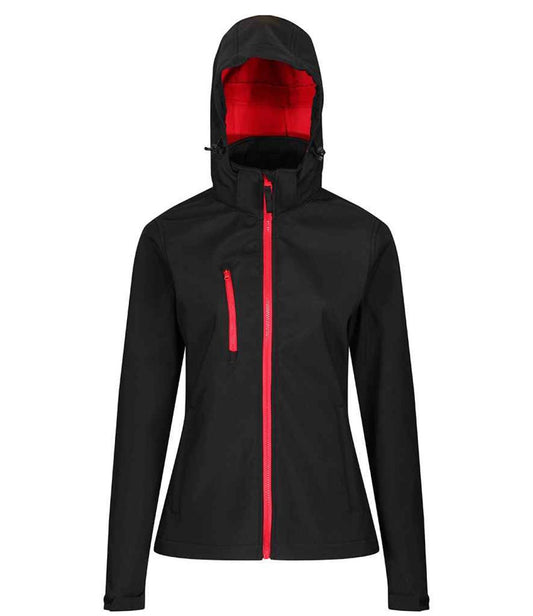 Regatta Ladies Venturer Three Layer Hooded Soft Shell Jacket