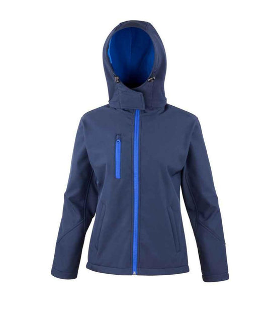 Result Core Ladies Hooded Soft Shell Jacket