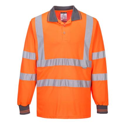 Portwest Hi-Vis Polo Shirt L/S