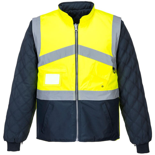 Portwest Hi-Vis Breathable 2-in-1 Contrast Reversible Jacket