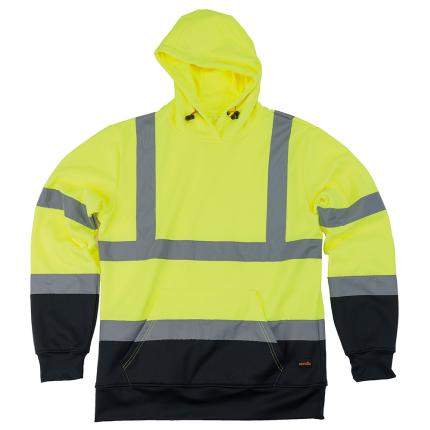 Scruffs High Visibility Hoodie Yellow/Navy