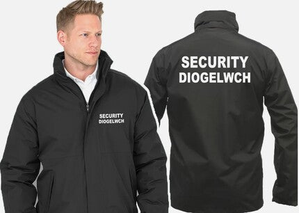 Security Diogelwch Printed Result Core Channel Jacket