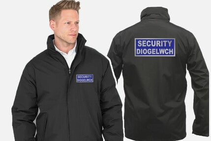 Security Diogelwch Reflective Printed Result Core Channel Jacket