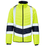 Supertouch Hi Vis Yellow 2 Tone Puffer Jacket thumbnail 1