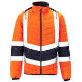 Supertouch Hi Vis Orange 2 Tone Puffer Jacket thumbnail 1