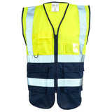 Supertouch Hi Vis Yellow 2 Tone Executive Vest thumbnail 1