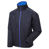System Eco 3 Layer Navy/Royal Blue Softshell Jacket â€“ Men's thumbnail 1