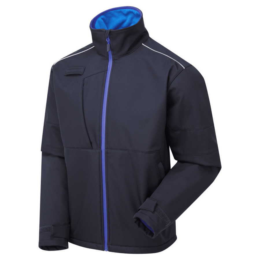 System Eco 3 Layer Navy/Royal Blue Softshell Jacket â€“ Men's