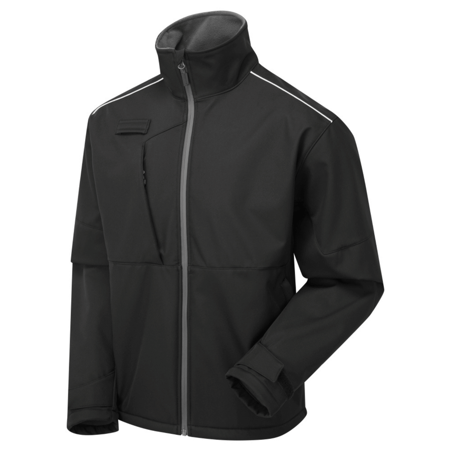 System Eco 3 Layer Black/Grey Softshell Jacket â€“ Men's