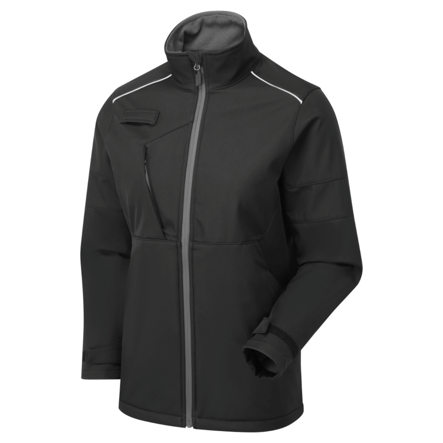 System Eco 3 Layer Black/Grey Softshell Jacket â€“ Women's